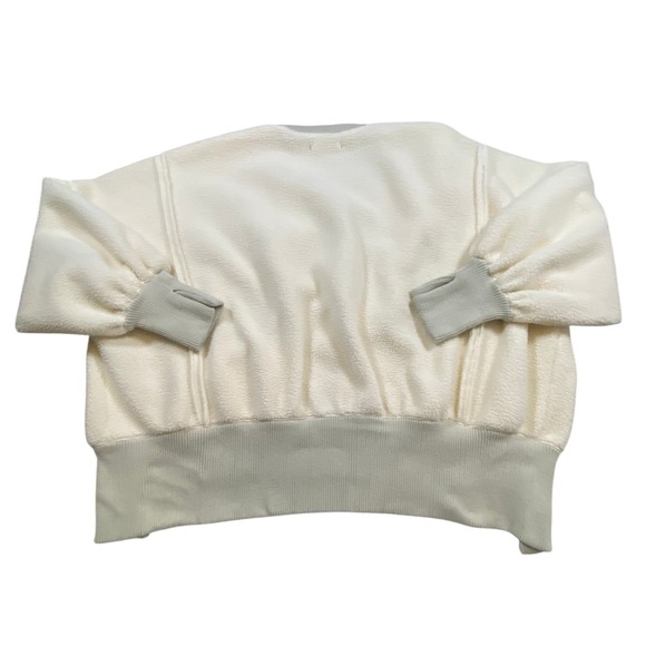 We The Free Cozy Camden Sherpa Fleece Crewneck Medium Oversized Free People - Picture 4 of 11